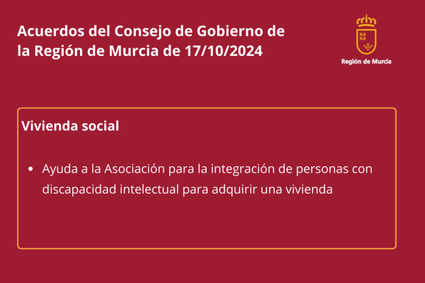 Acuerdos del Consejo de Gobierno de la Región de Murcia